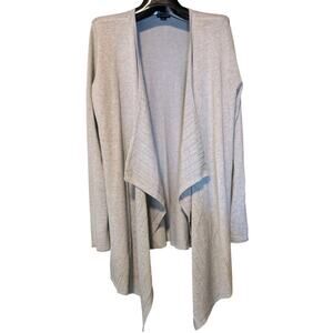 New Directions Light Gray Women XL Open Cardigan Holiday Layering